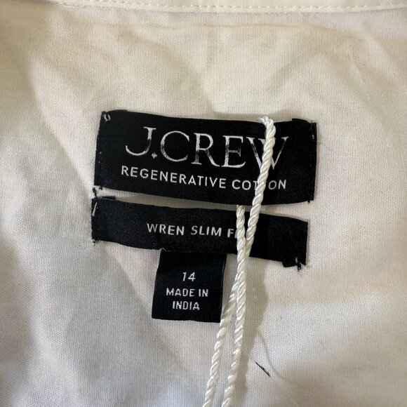 J. Crew Wren slim shirt in stretch cotton poplin Size 14 - Picture 4 of 11